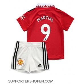 Manchester United Anthony Martial #9 Hemmatröja Barn 2022-23 Kortärmad (+ korta byxor)